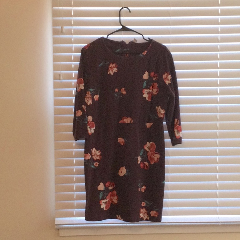 XL cotton blend floral dress